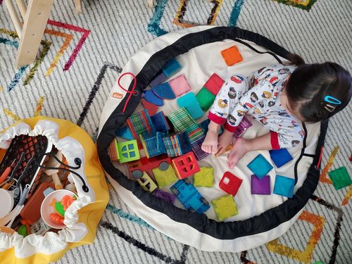 Customer photo review of Original Toy Storage Bag - Canvas + Black