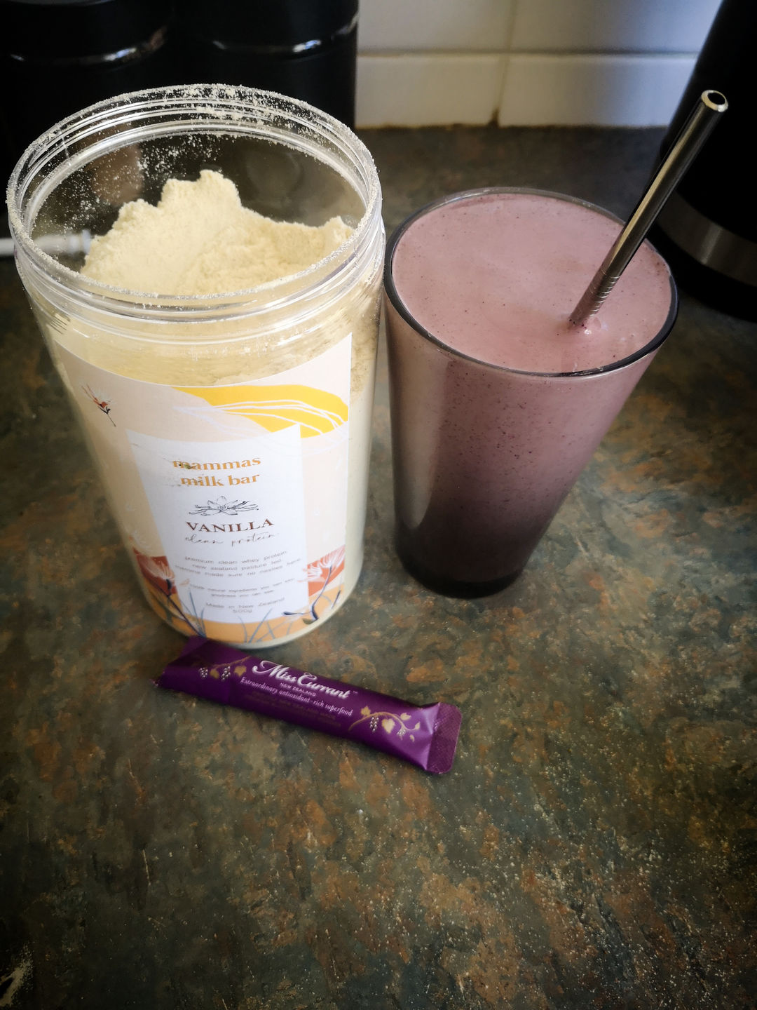 Customer photo review of Vanilla Premium Whey Protein