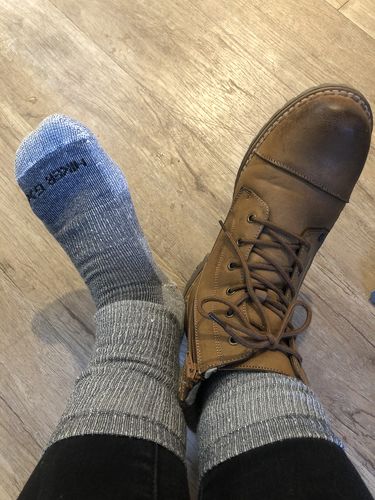 Customer photo review of J.B. Field's "Hiker GX" Merino Wool Hiking Sock - SLIGHTLY IMPERFECT -ASST 3PK