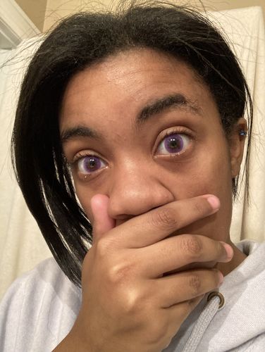 Customer photo review of DollyEye Bubble Violet