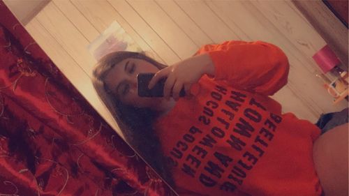 Customer photo review of Favorite Halloween Movies Crewneck Sweatshirt