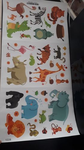 Customer photo review of Sticker Animaux Savane