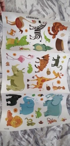 Customer photo review of Sticker Animaux Savane