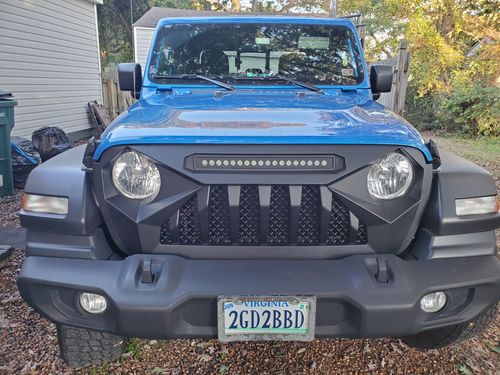 Customer photo review of Demon Grille w/ LED Off-Road Lights(18-20 Jeep Wrangler JL & Gladiator)