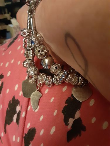 Customer photo review of Mother Daughter Eternal Love Bracelets