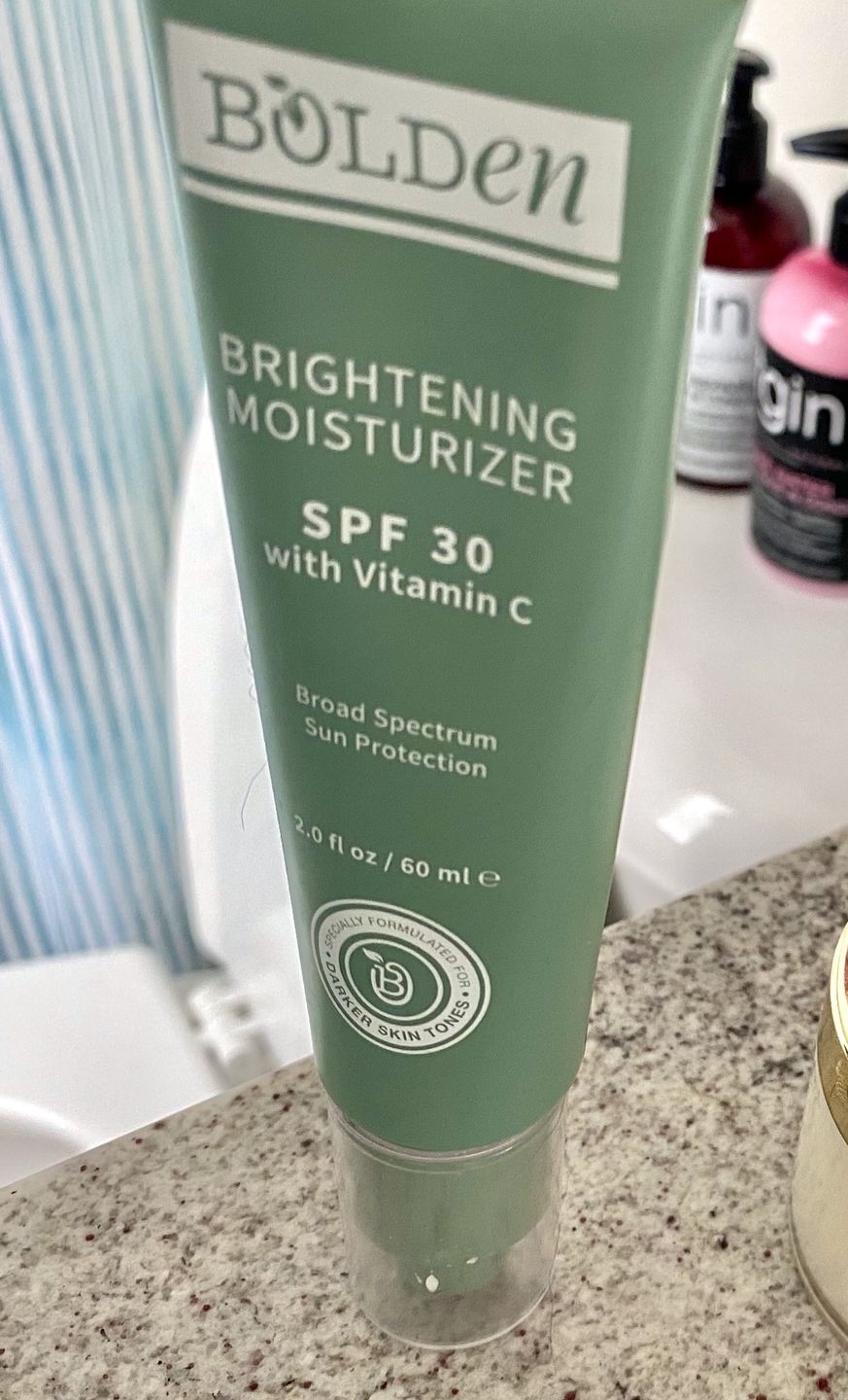 Customer photo review of SPF 30 Brightening Moisturizer