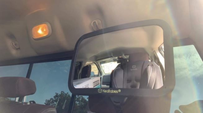 Customer photo review of Baby Car Mirror For Rear Facing Infant Car Seat