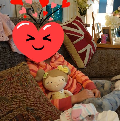 Customer photo review of Personalized Leyadoll (Strawberry) with Gift Bag - 2 Skin Tones
