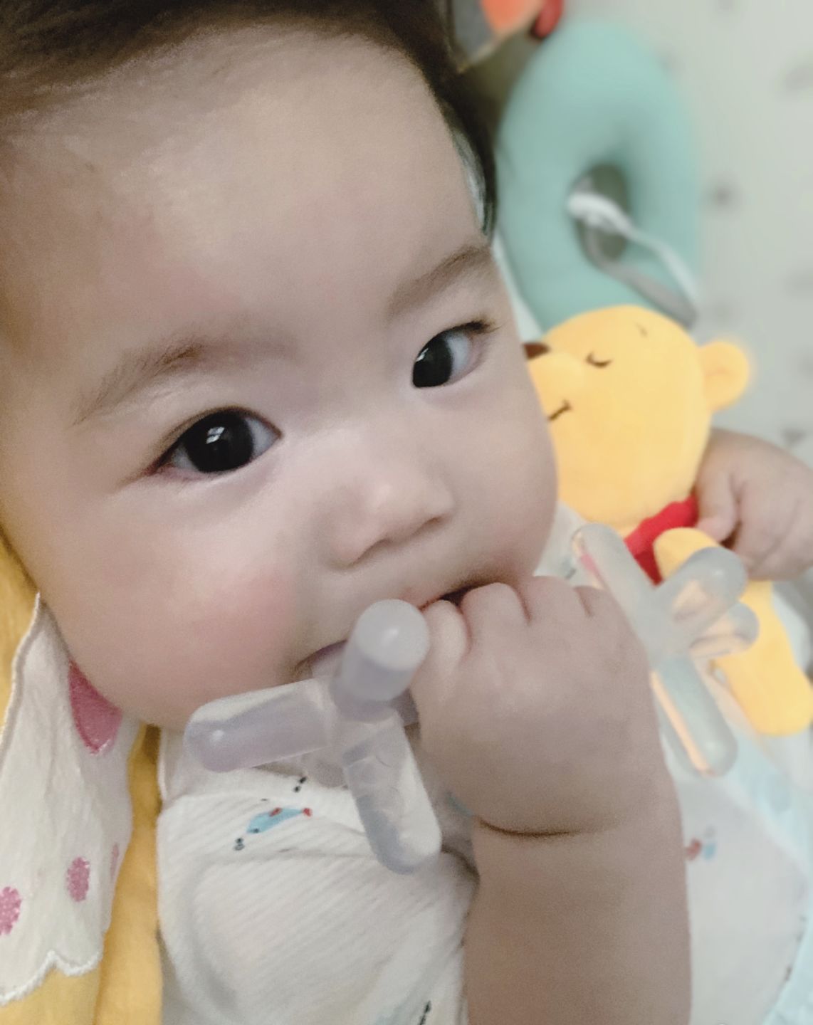 Customer photo review of moonjax® baby teether