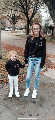 Customer photo review of Besties Mini Logo Matching Sweatshirts (MRK X)