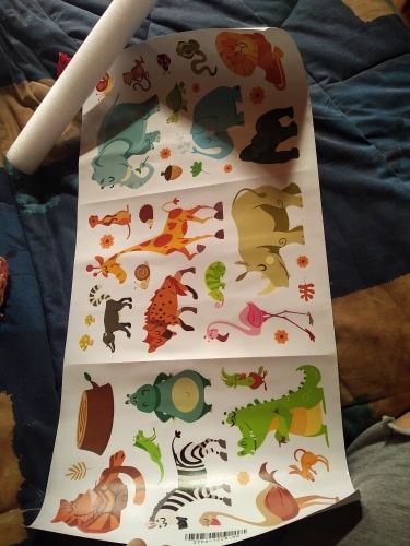 Customer photo review of Sticker Animaux Savane
