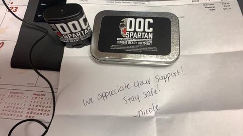 Customer photo review of Combat Ready Ointment - Triple Threat