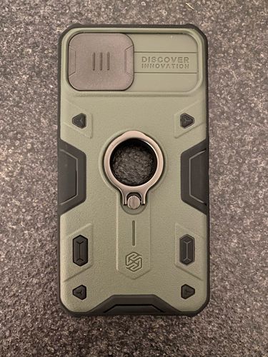 Customer photo review of Anti-Spy Armor Cases for iPhone 12 Mini 11, Pro, Max Case Shockproof CamShield Camera Protection