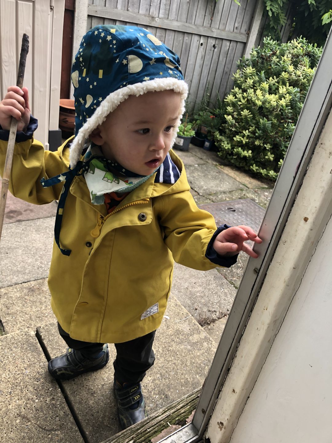 Customer photo review of Moon & Stars Sherpa Hat
