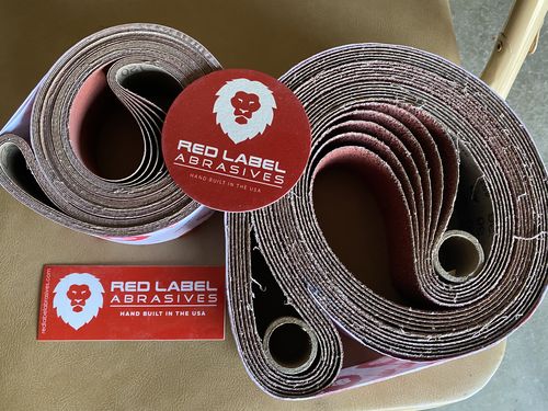 Customer photo review of 2 x 72 Inch EdgeCore Premium Ceramic Grinding Belts
