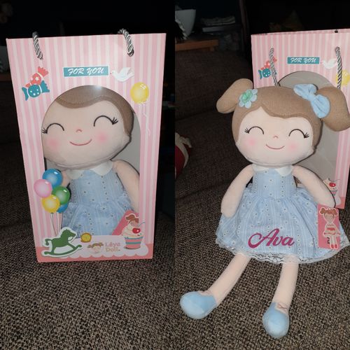 Customer photo review of Personalized Leyadoll (Blue) with Gift Bag