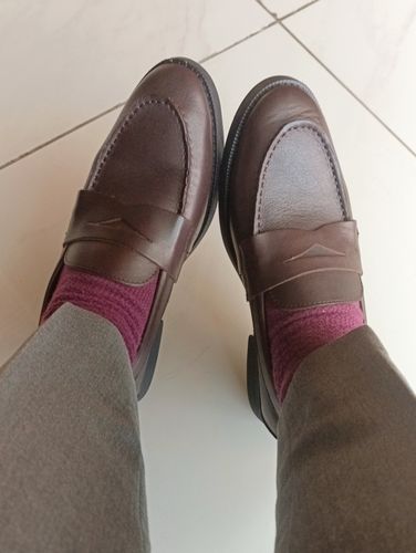 Customer photo review of Penny Loafer - Coffee (Crepe Sole)