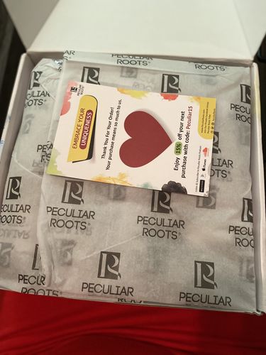 Customer photo review of Entire Peculiar Roots Locs & Natural Hair Box (PRE-ORDER)