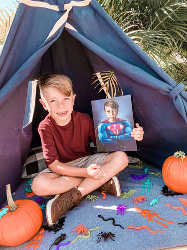 Customer photo review of The Hero - Custom Canvas