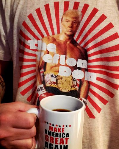 Customer photo review of The Teflon Don T-Shirt (PREMIUM)