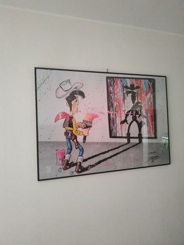 Customer photo review of "Man who paints faster than his shadow"  - limitée à 150 exemplaires