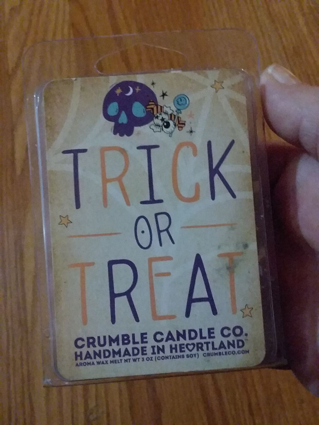Customer photo review of Trick Or Treat Wax Melts