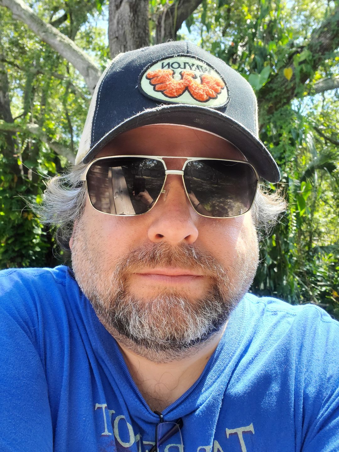 Customer photo review of Flying W Patched Waylon Jennings Trucker Hat