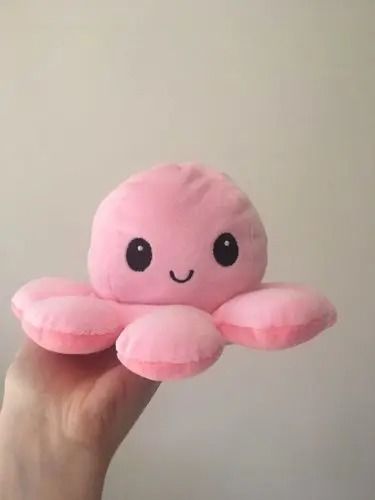 Customer photo review of Emotional Reversible Octopus Plush