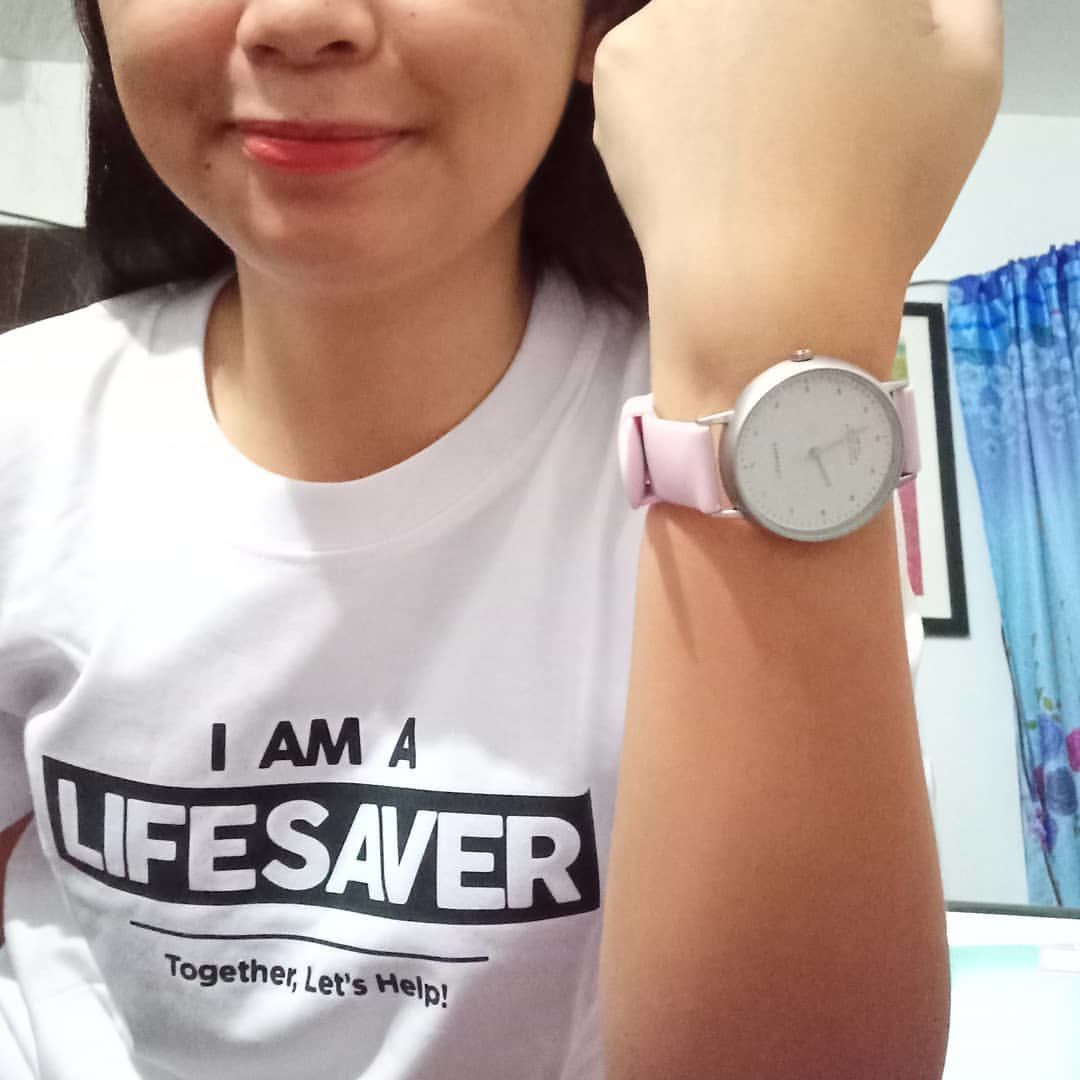 Customer photo review of Life Saver Watch 4.0 – Pink