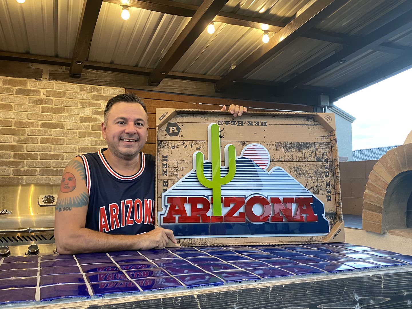 Customer photo review of Arizona Wildcats VAULT "Cactus" 3D Metal Artwork 29" x 19"