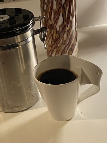 Customer photo review of Ground Coffee with Ghee Butter from Grass-Fed Cows