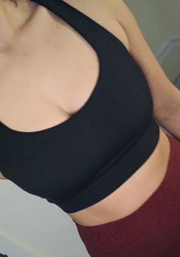 Customer photo review of Stay-In-Place Bra - Black