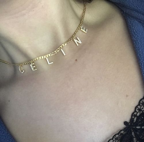 Customer photo review of Namenskette Zirkonia