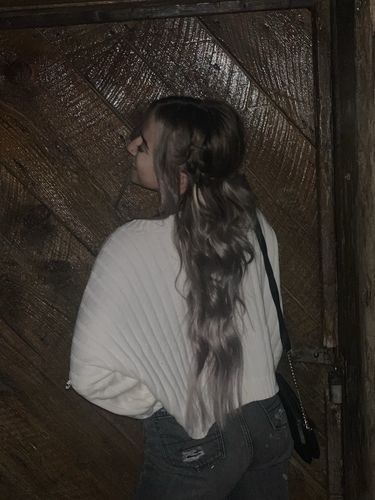 Clip in Human Hair Extensions Brown with Blonde Highlights #P10/60