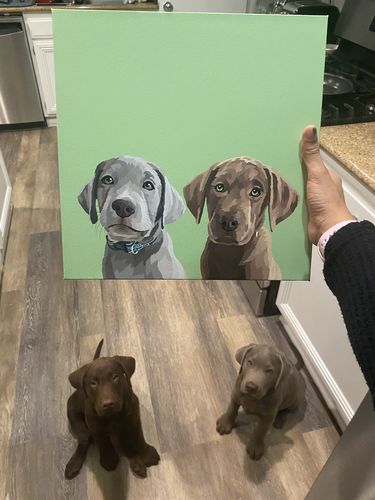 Customer photo review of Custom Wrapped PetCanva