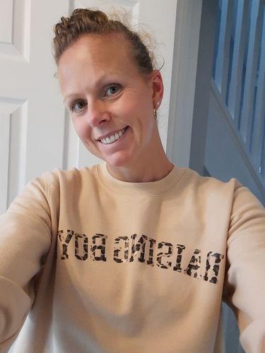 Customer photo review of Raising Boys Leopard Sweatshirt (MRK X)
