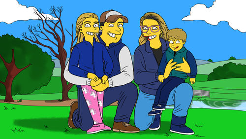 Customer photo review of RETRATO EM ARQUIVO DIGITAL FAMILIA AMARELA