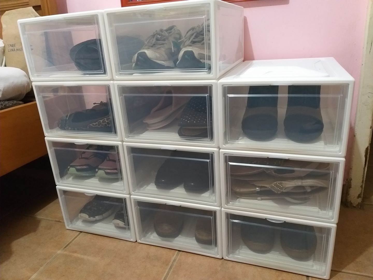 Customer photo review of Organizador de zapatos (caja unitaria)