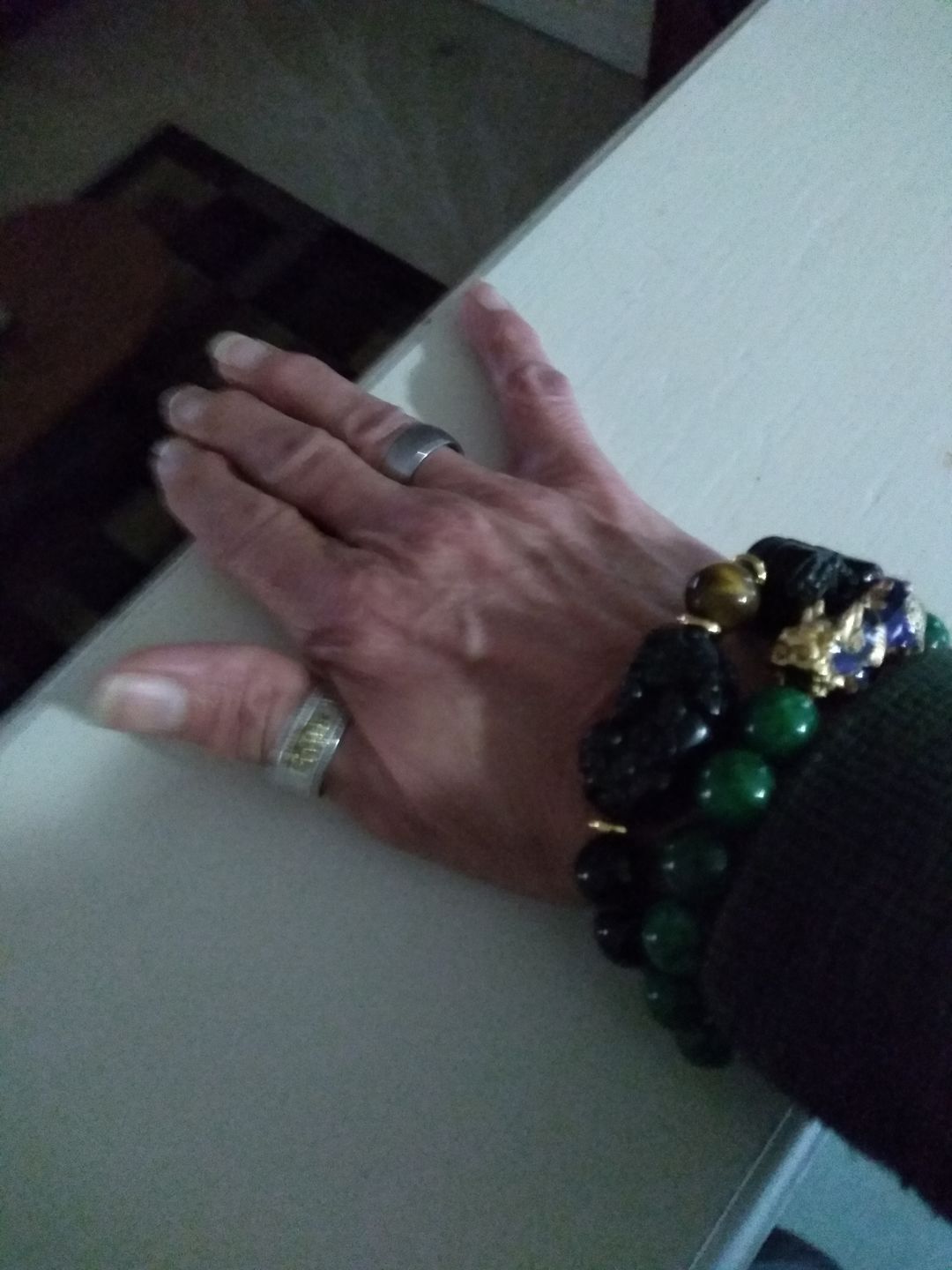 Customer photo review of Natural Gold Obsidian Double Pi Yao Wealth Bracelet