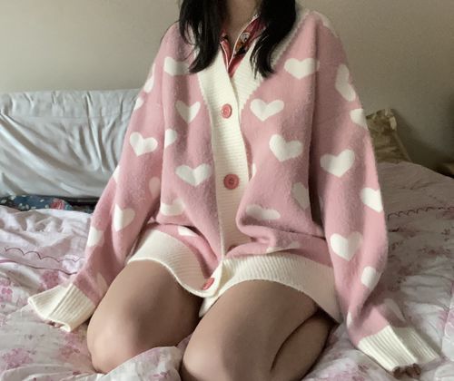 Customer photo review of Heart Cardigan