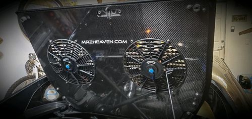 Customer photo review of Engine Lid Dual Fan Shroud (Mirror Finish/Carbon Fiber/Raw Aluminum)
