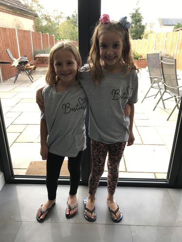 Customer photo review of Besties Mini Logo Mum & Kid Matching Tees (MRK X)