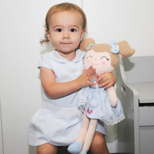 Customer photo review of Personalized Leyadoll (Blue) with Gift Bag