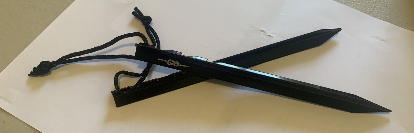 Customer photo review of Ultralight Aluminium Pegs (8 Pack)