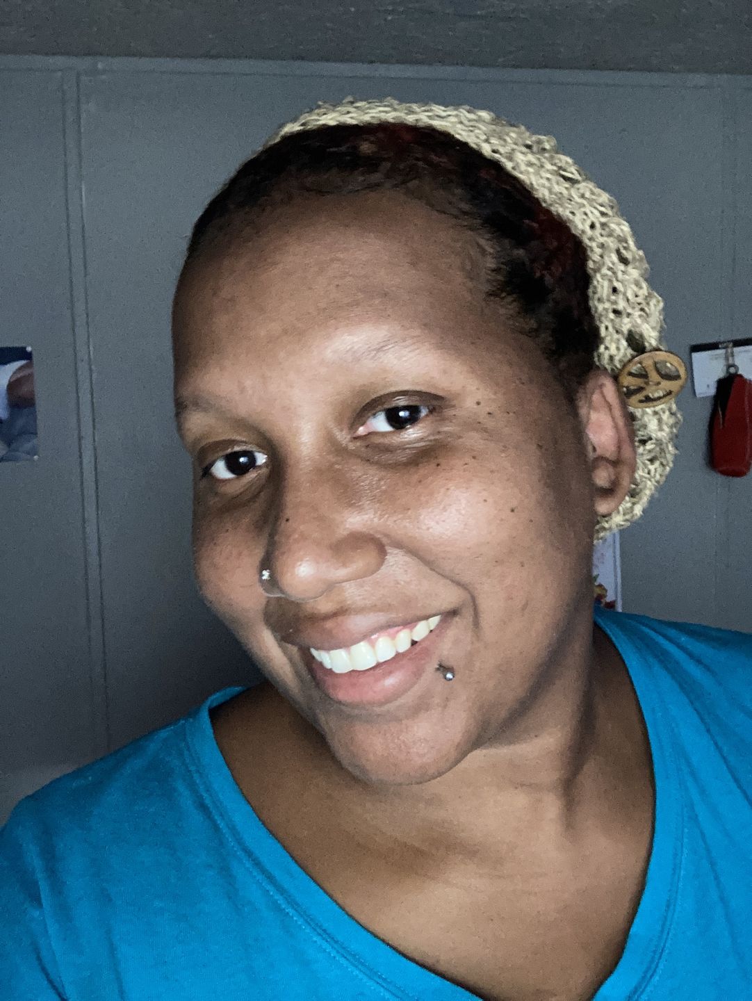 Customer photo review of Honeycomb Peace Hemp Hat