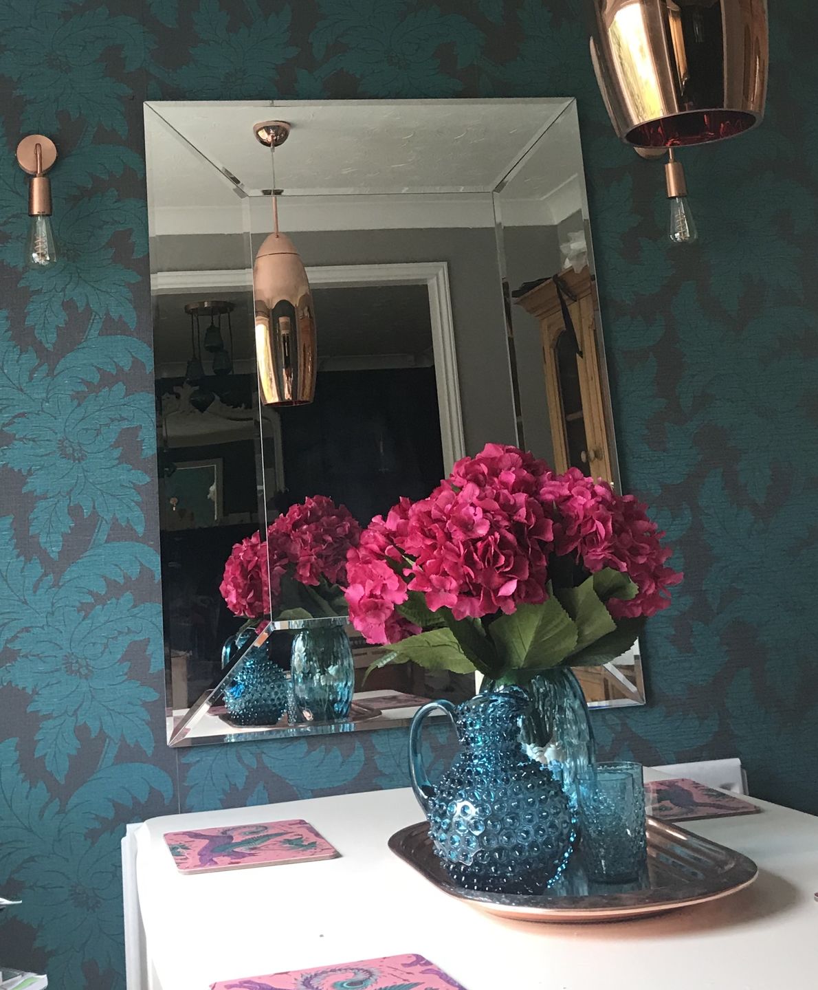 Customer photo review of Aquamarine Hobnail Jug