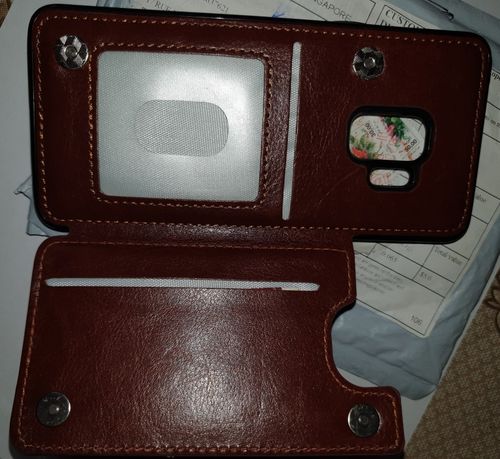 Customer photo review of Card Slot Flap Wallet Leather Case Samsung Galaxy