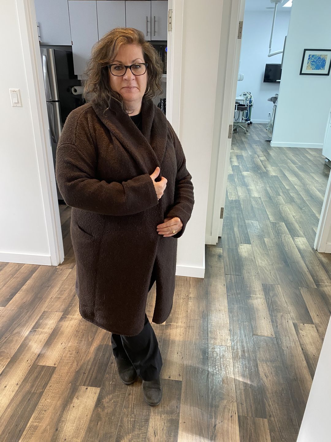 Customer photo review of Lovestitch Coatigan (Espresso)