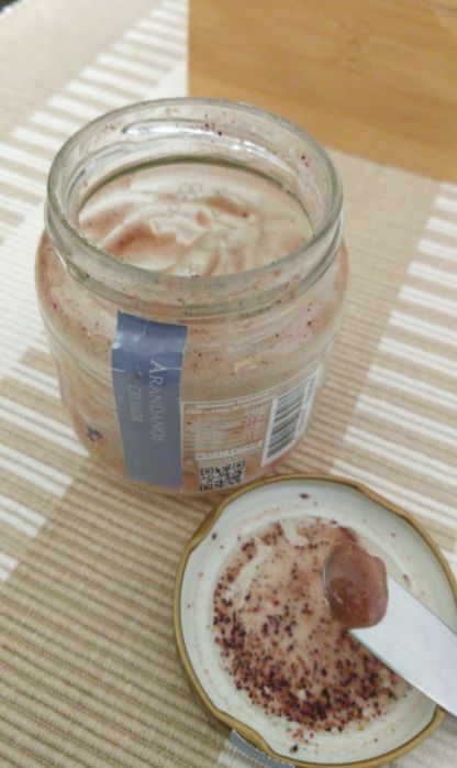 Customer photo review of Miel Cremada con arándanos