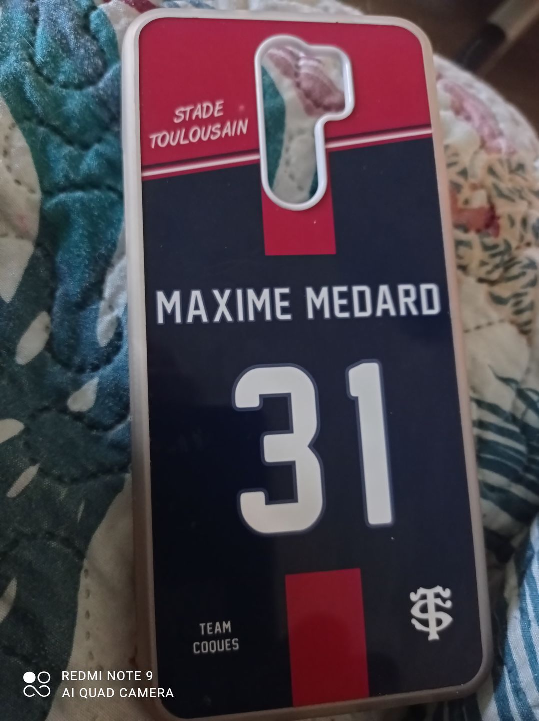 Customer photo review of Coque rugby TOULOUSE STADE TOULOUSAIN - flocage 100% personnalisable - iPhone smartphone